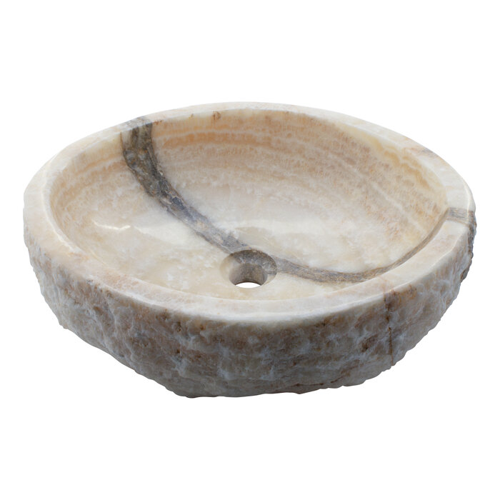 Indomarmer Set Waschbecken aus Onyx