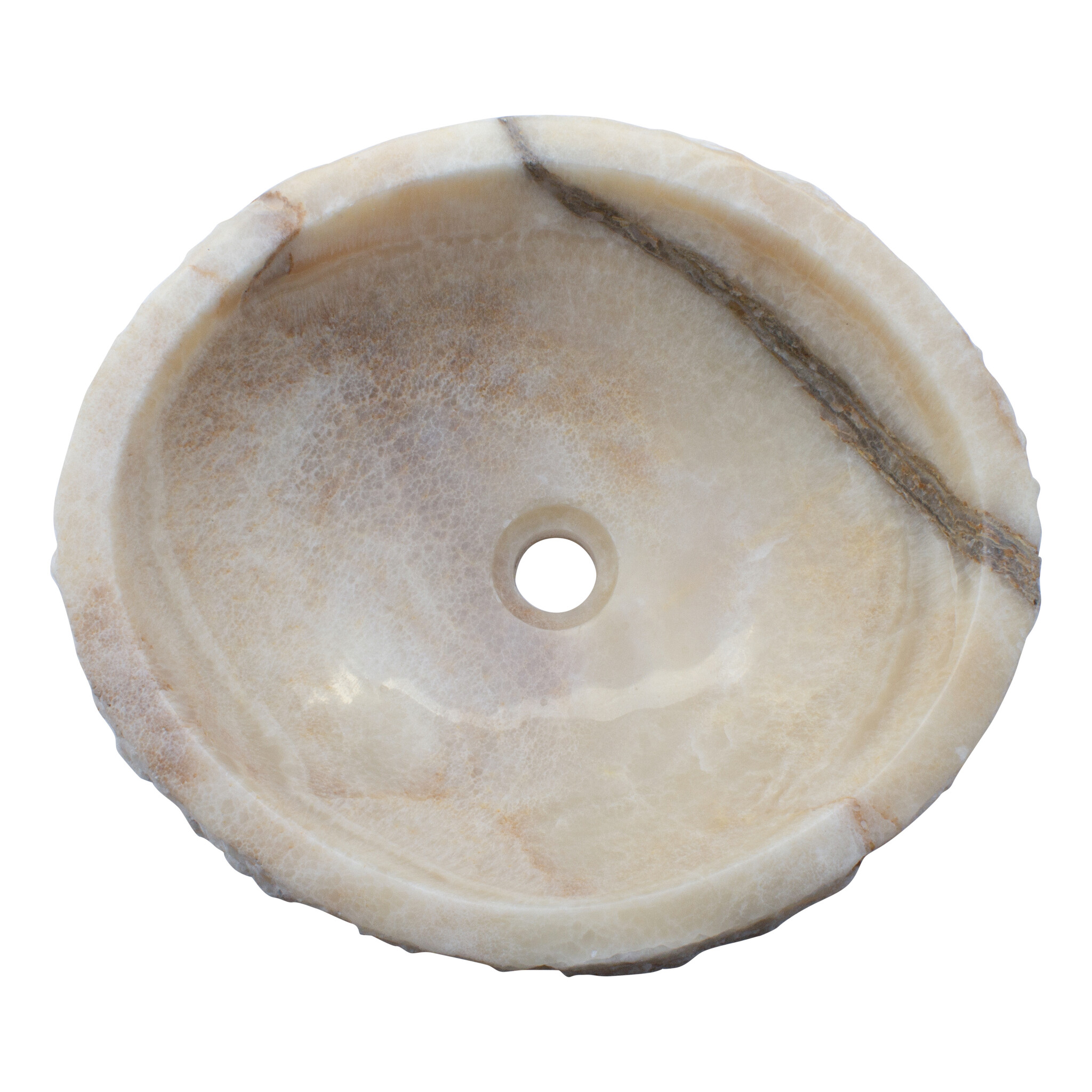 Indomarmer Set Waschbecken aus Onyx