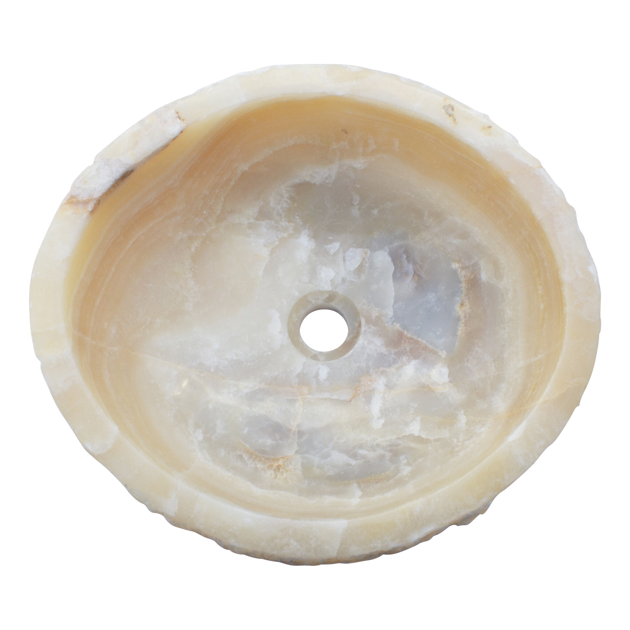 Indomarmer Set Waschbecken aus Onyx