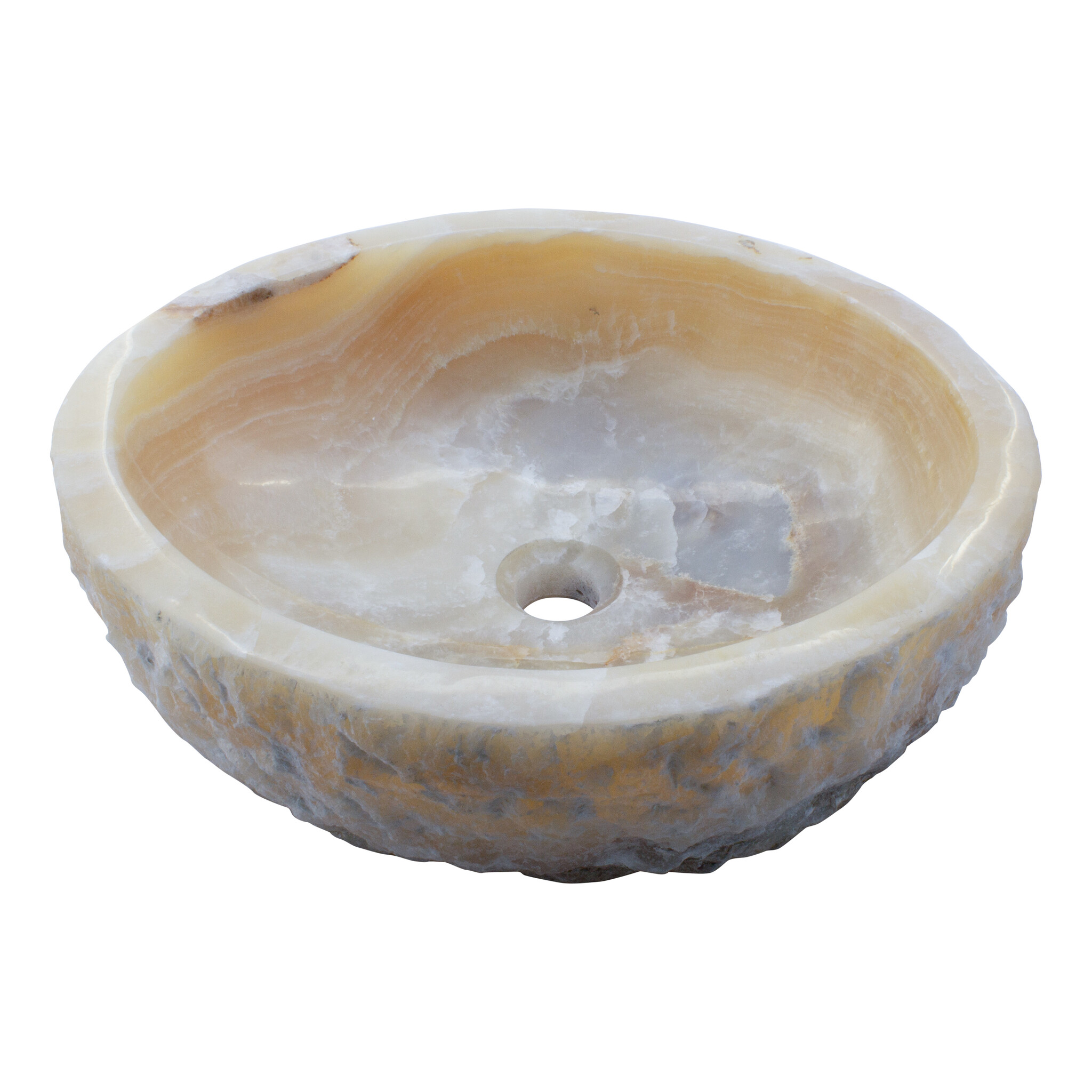 Indomarmer Set Waschbecken aus Onyx