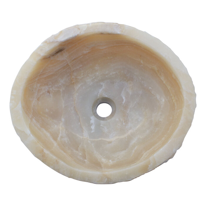 Indomarmer Set Waschbecken aus Onyx