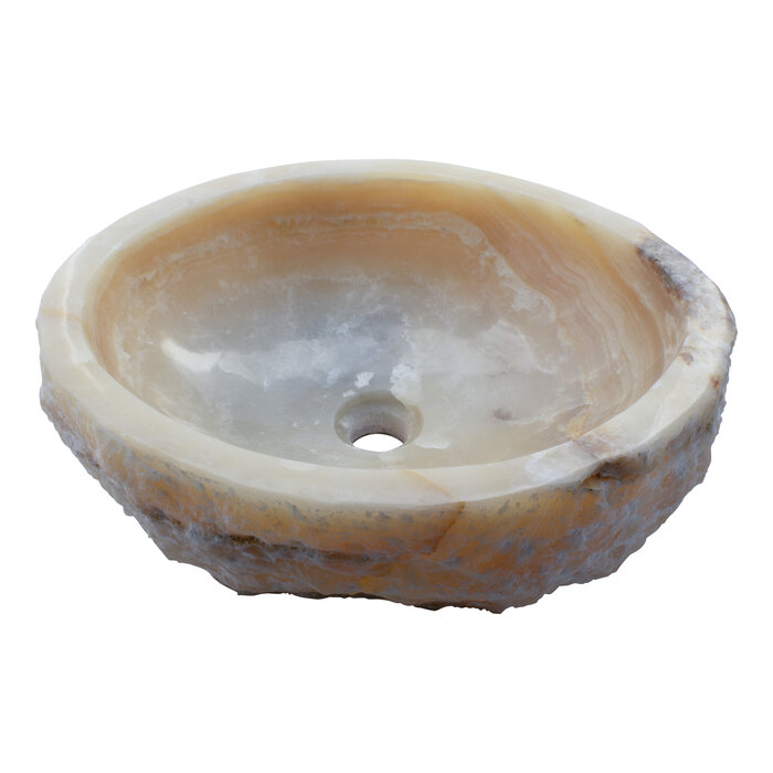 Indomarmer Set Waschbecken aus Onyx