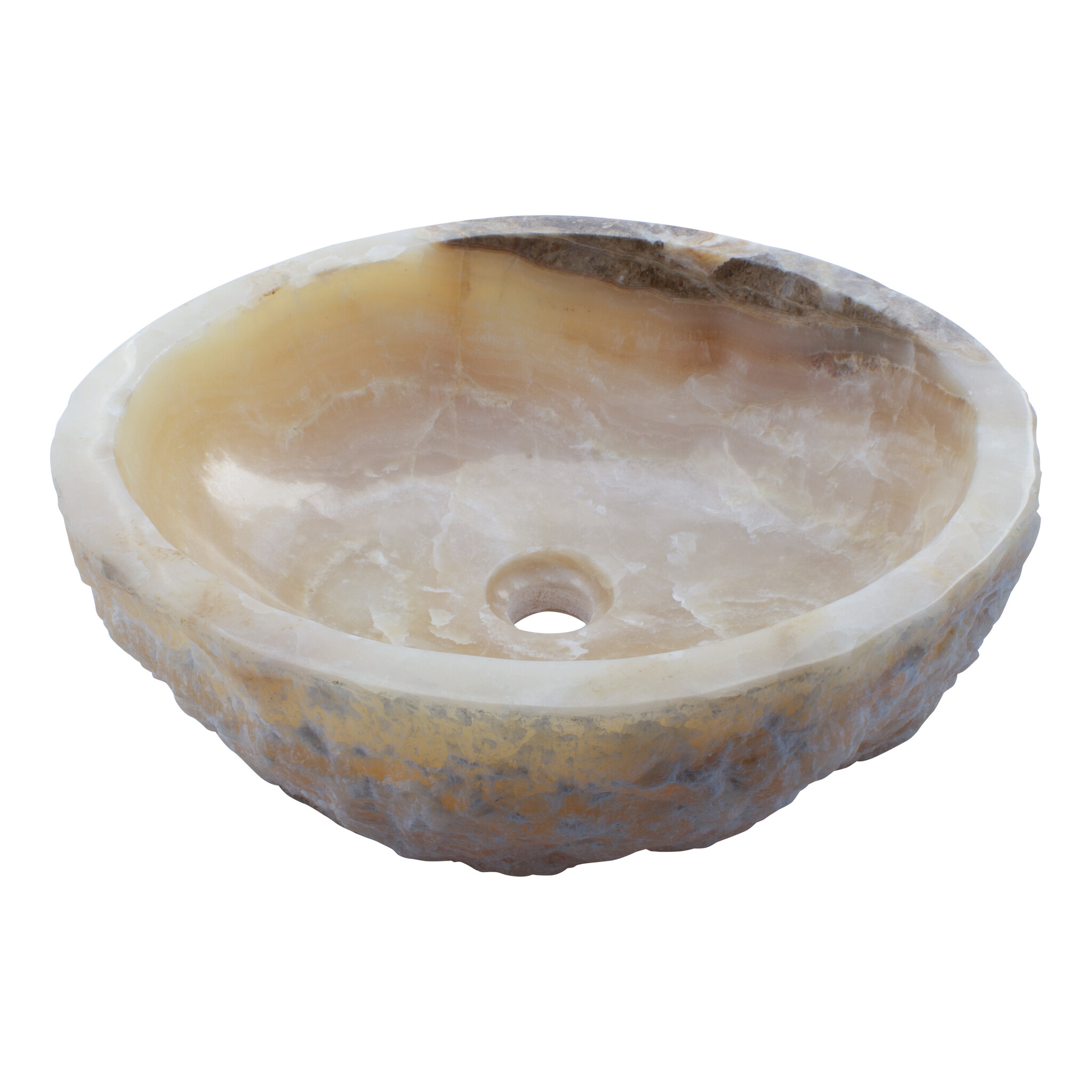 Indomarmer Set Waschbecken aus Onyx