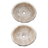 Set Waschbecken aus Onyx