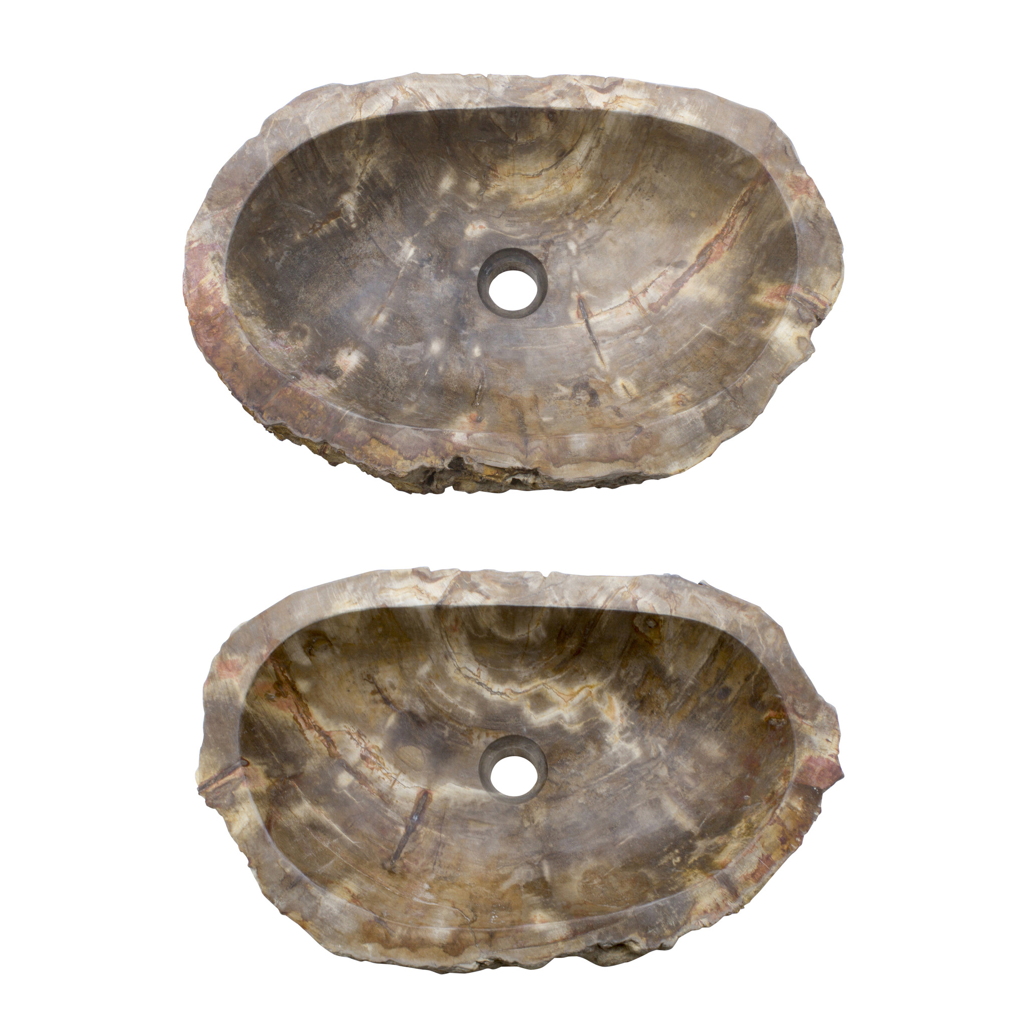 Indomarmer Petrified Wood Washbasin Set