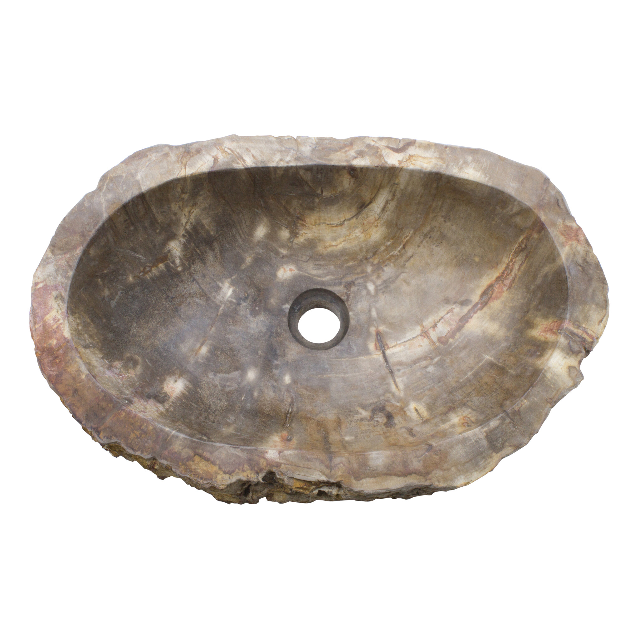 Indomarmer Petrified Wood Washbasin Set