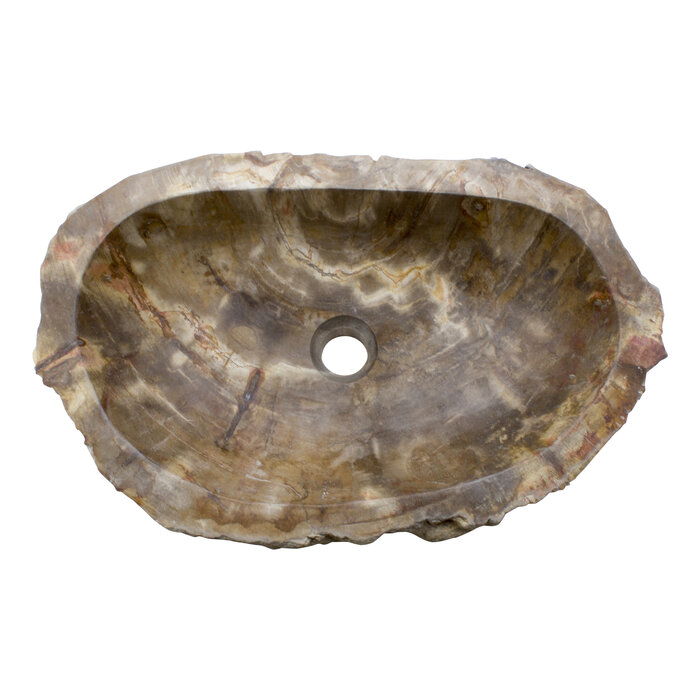 Indomarmer Petrified Wood Washbasin Set