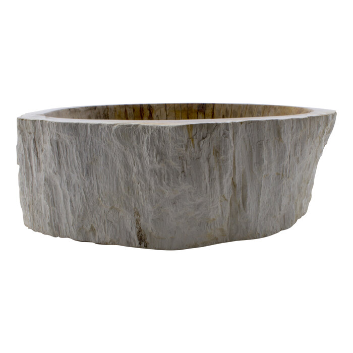 Indomarmer Set Waschbecken aus Versteinertes Holz