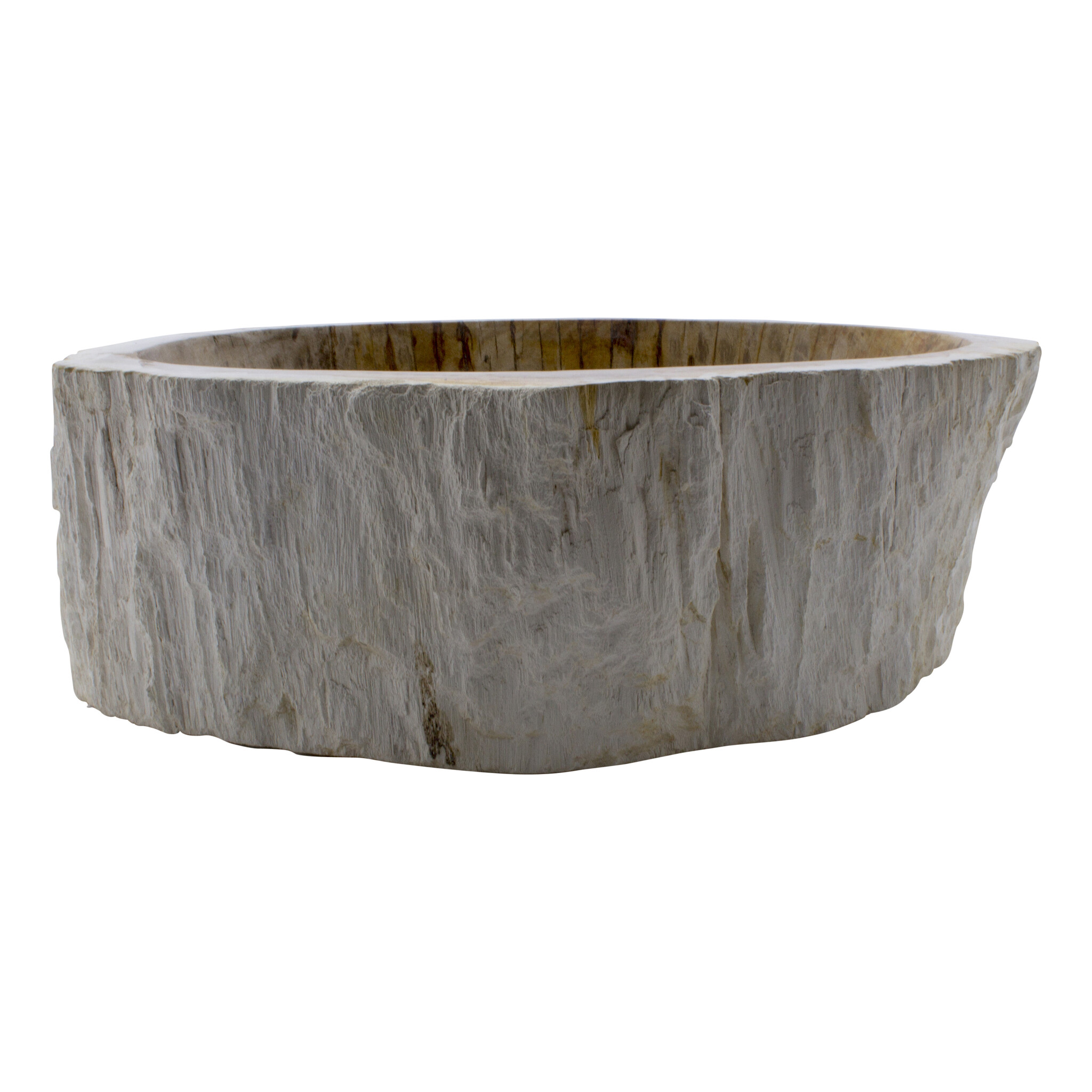 Indomarmer Set Waschbecken aus Versteinertes Holz