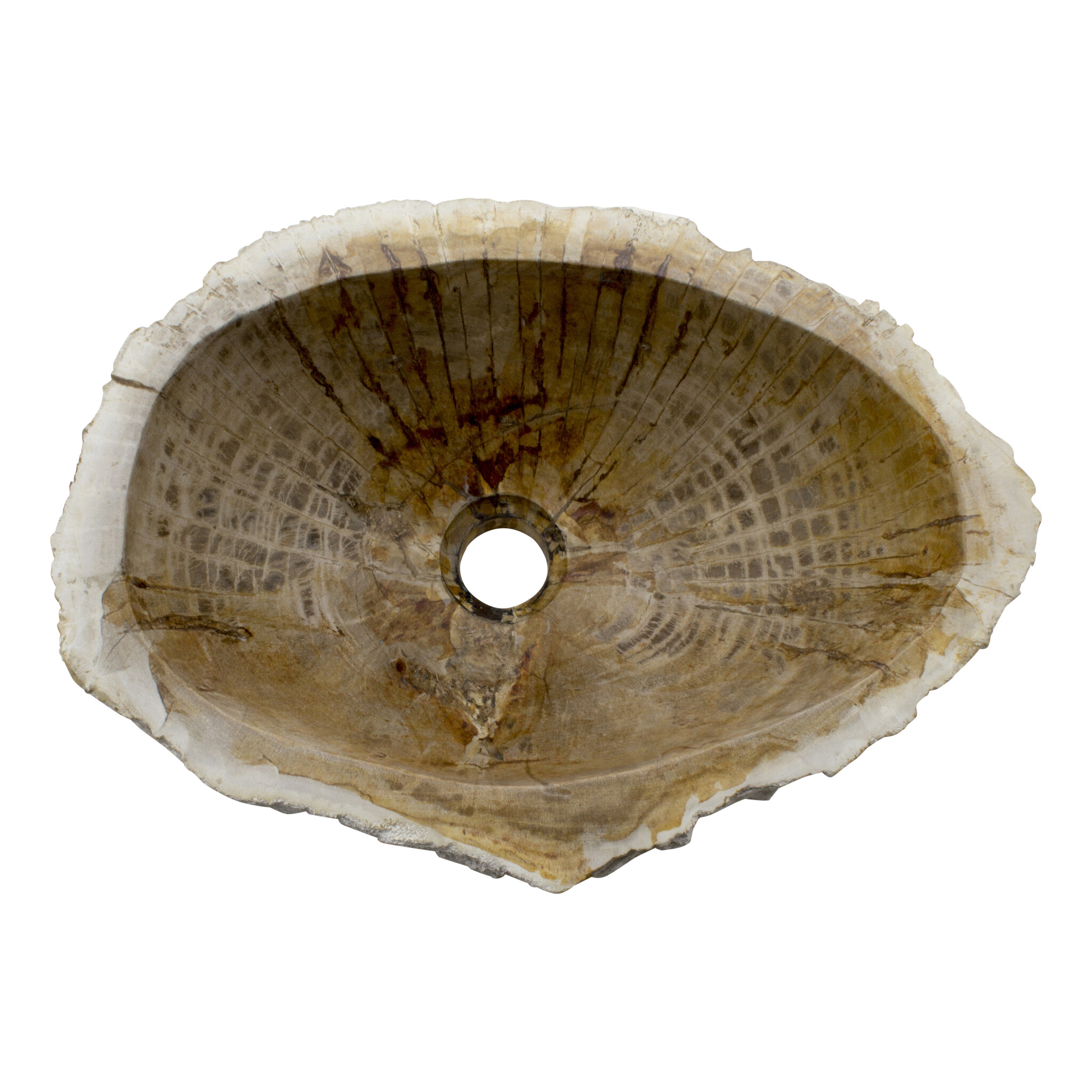 Indomarmer Petrified Wood Washbasin Set