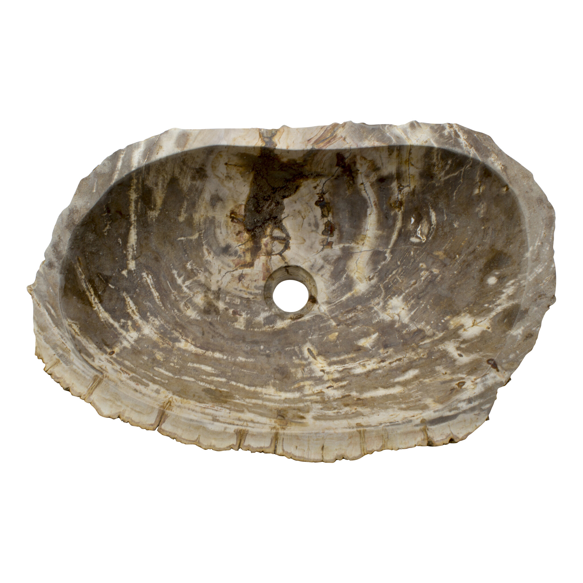 Indomarmer Petrified Wood Washbasin Set