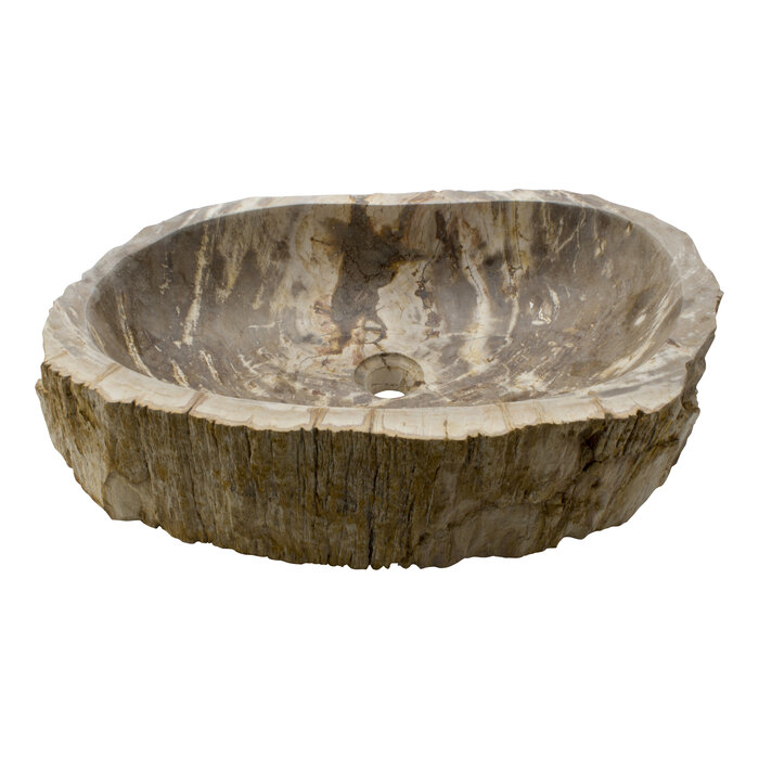 Indomarmer Petrified Wood Washbasin Set