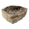 Wasbak van Versteend Hout 49x36x15cm