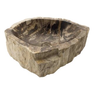 Indomarmer Washbasin of Petrified Wood 49x36x15cm