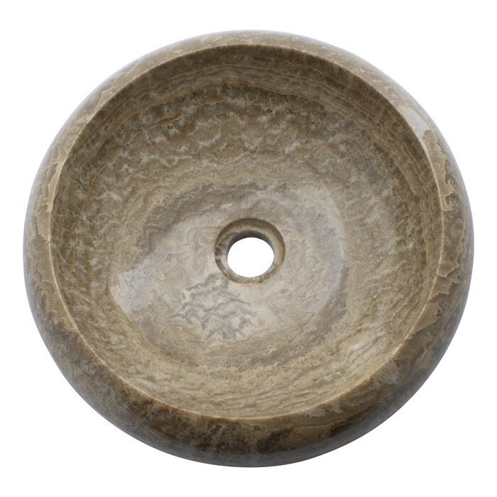 Indomarmer Sunset Onyx Wash bowl Donut Ø 40 x H 12 cm