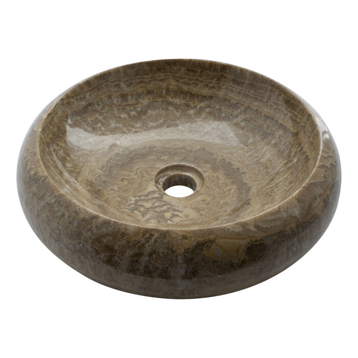 Indomarmer Sunset Onyx Wash bowl Donut Ø 40 x H 12 cm