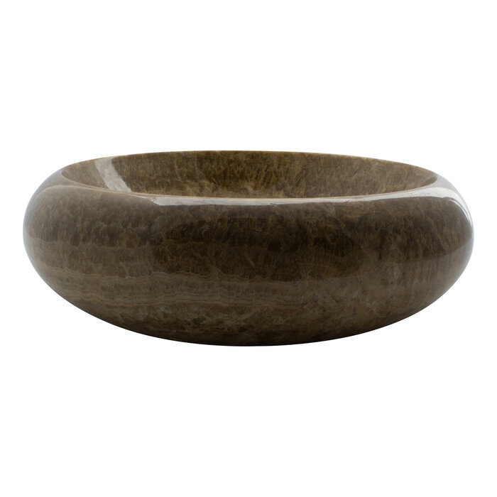 Indomarmer Sunset Onyx Waschbecken Donat Ø 40 x H 12 cm