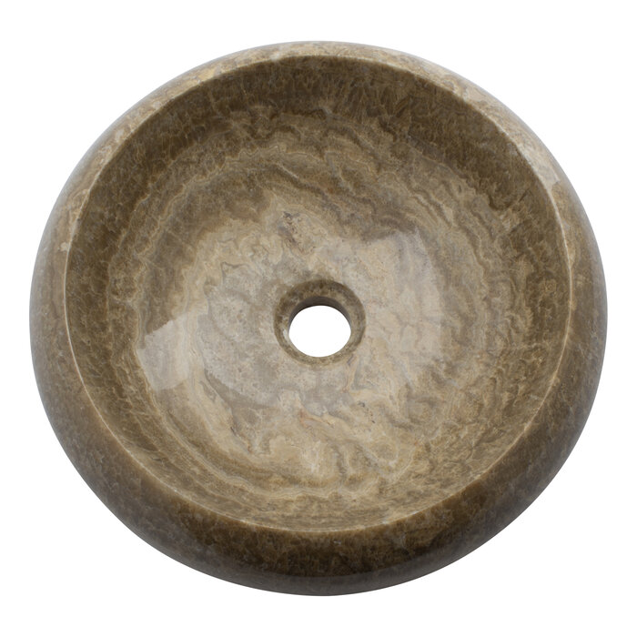 Indomarmer Sunset Onyx Waschbecken Donat Ø 40 x H 12 cm