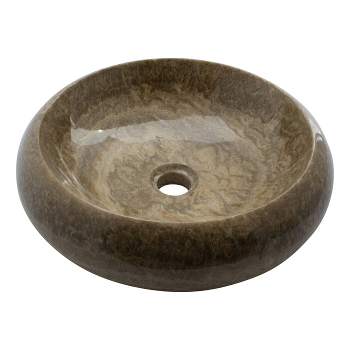 Indomarmer Sunset Onyx Waschbecken Donat Ø 40 x H 12 cm