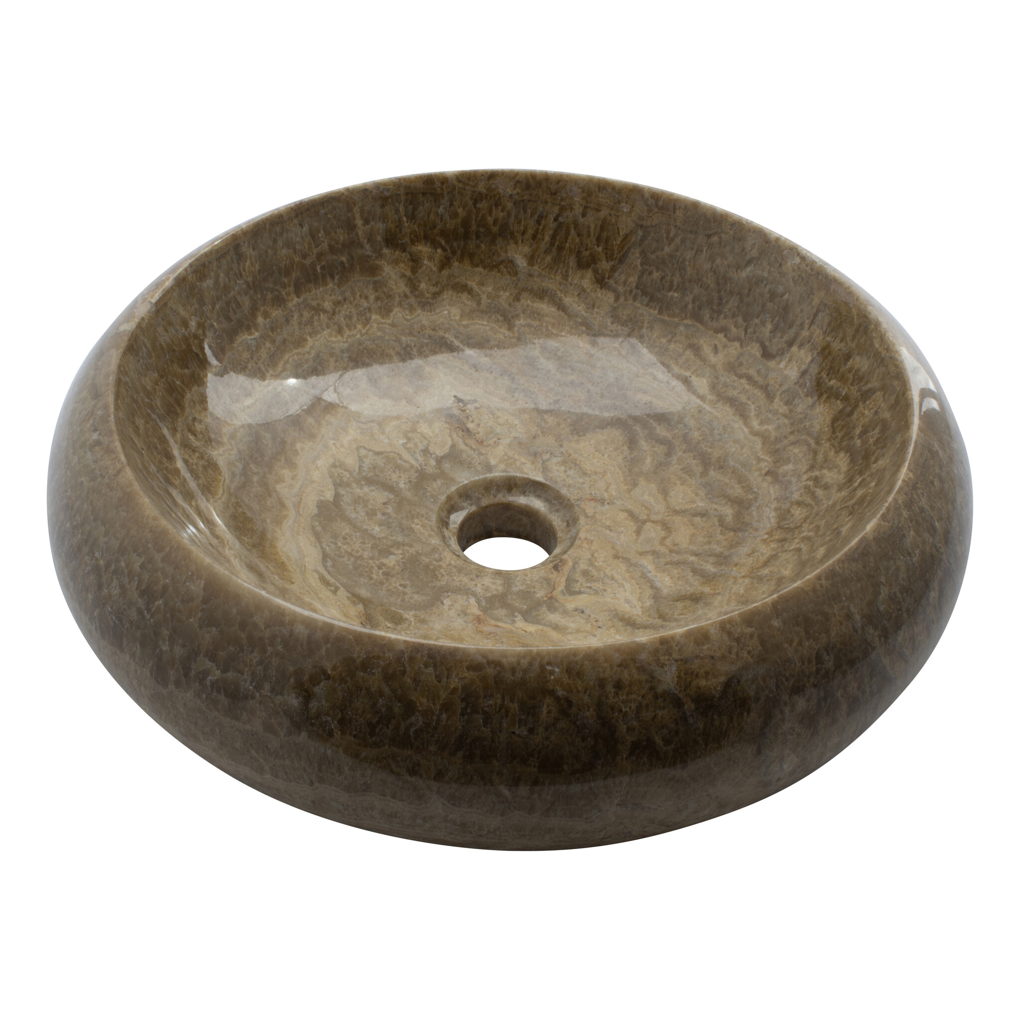 Indomarmer Sunset Onyx Wash bowl Donut Ø 40 x H 12 cm