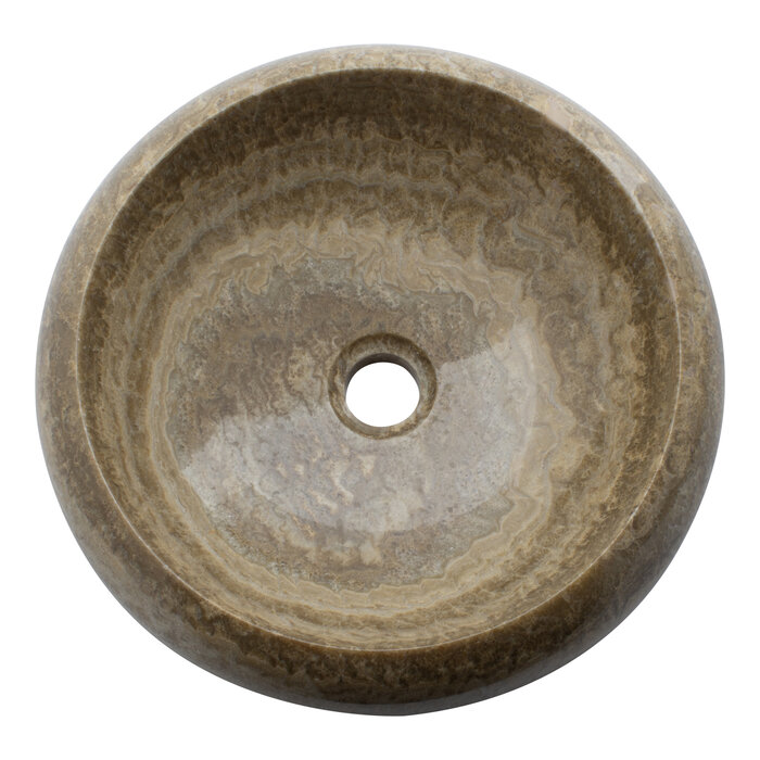 Indomarmer Sunset Onyx Waschbecken Donat Ø 40 x H 12 cm