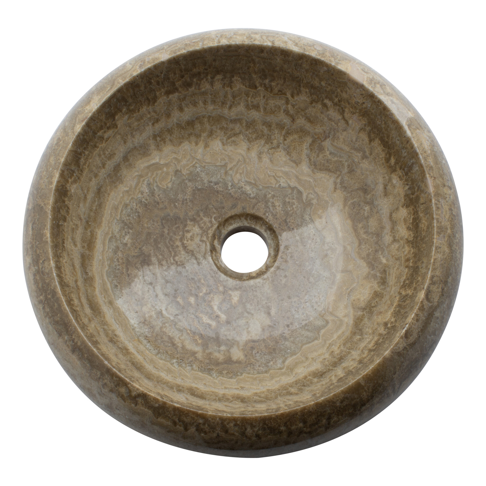 Indomarmer Sunset Onyx Waschbecken Donat Ø 40 x H 12 cm