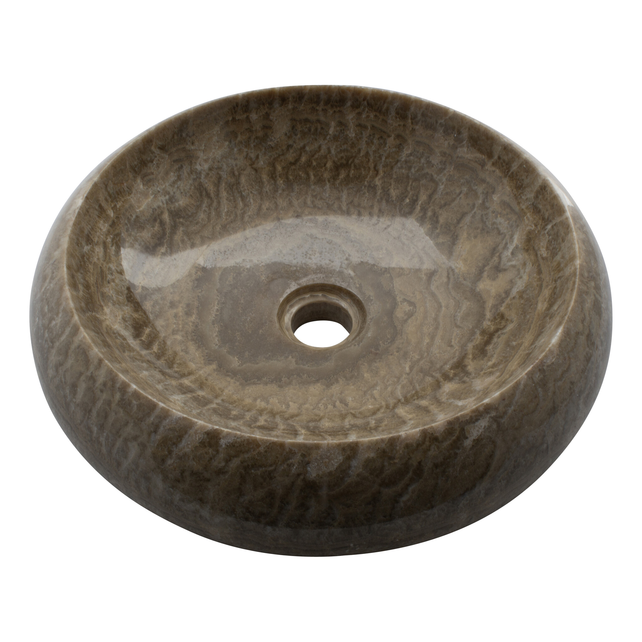 Indomarmer Sunset Onyx Wash bowl Donut Ø 40 x H 12 cm