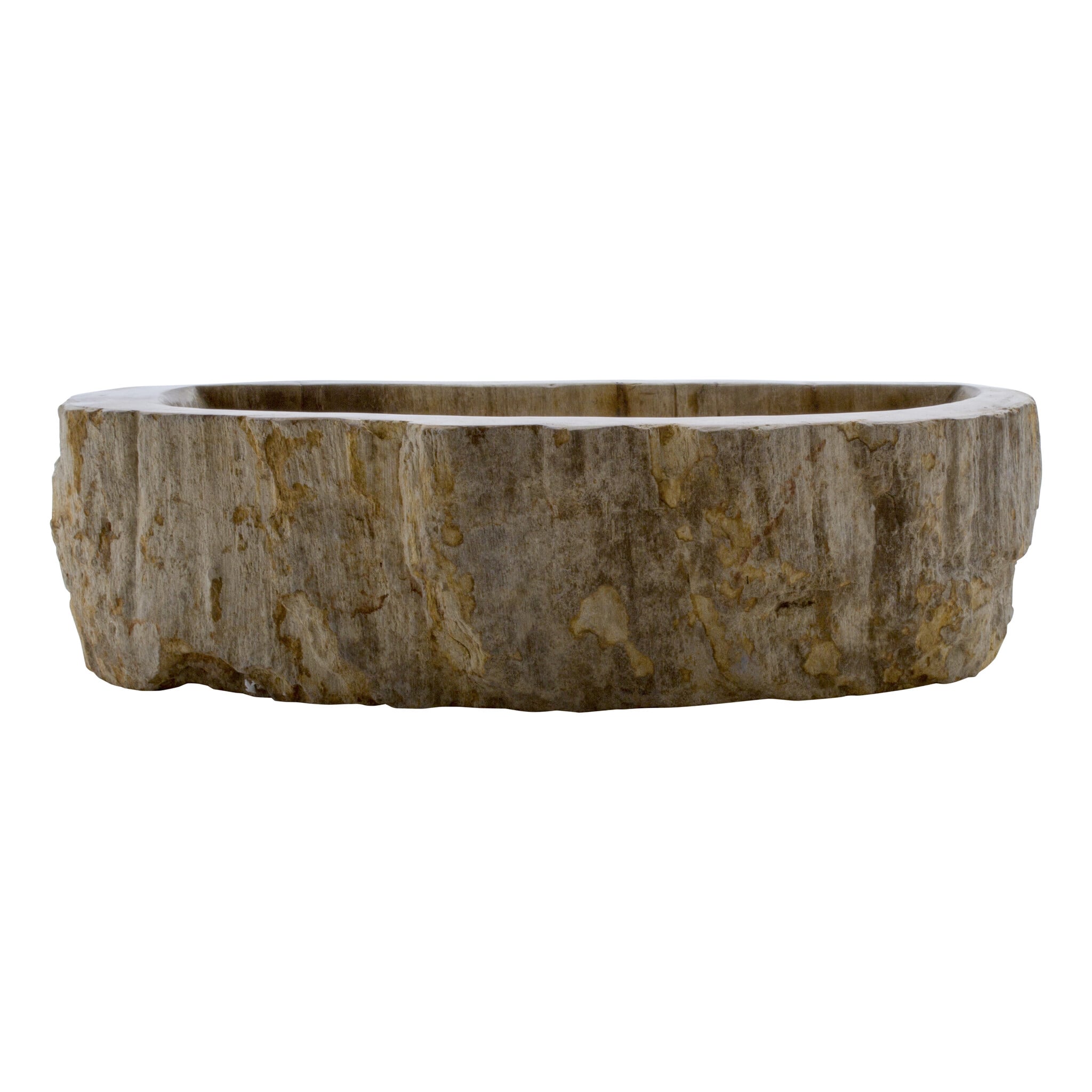 Indomarmer WC-Becken aus Versteinertes Holz