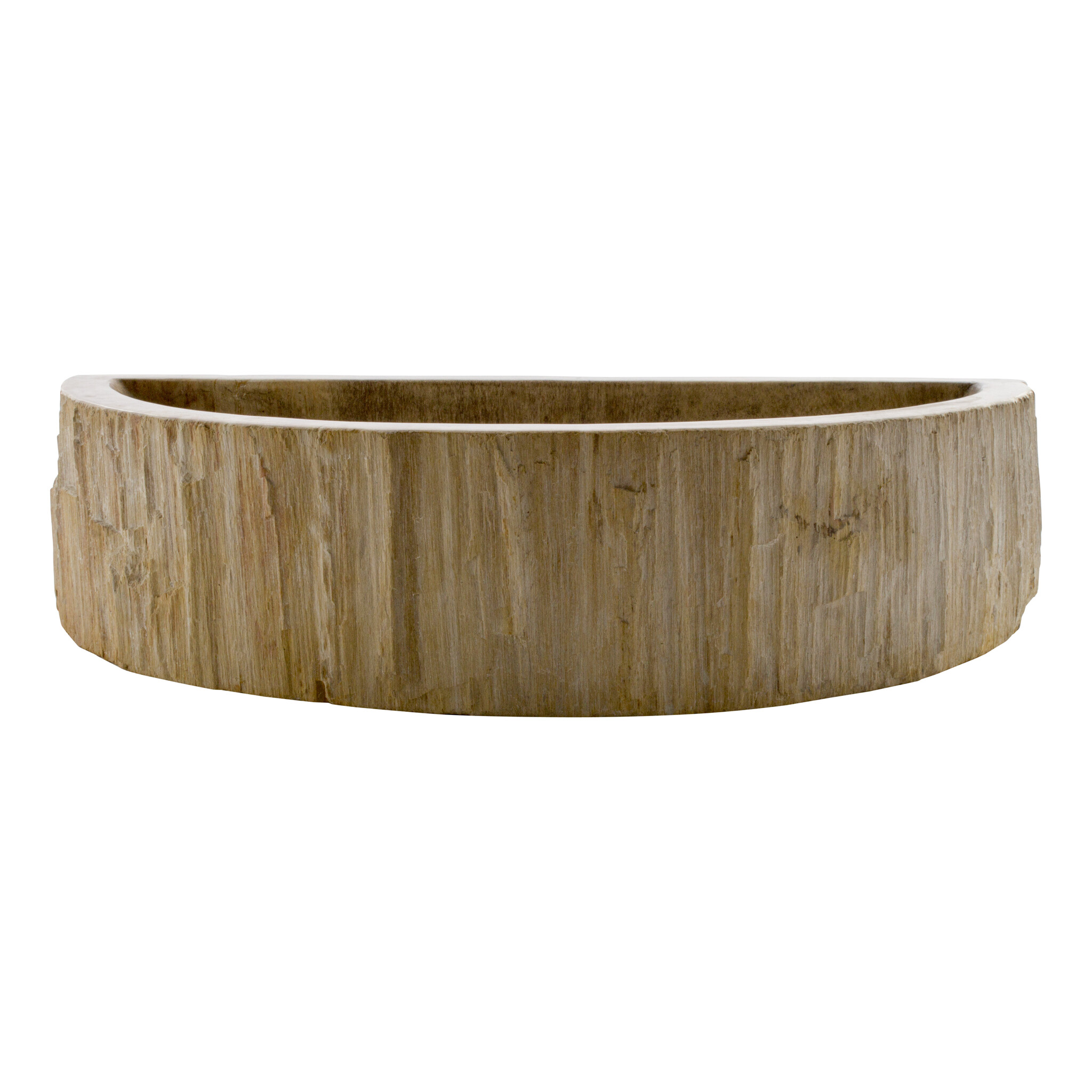 Indomarmer WC-Becken aus Versteinertes Holz