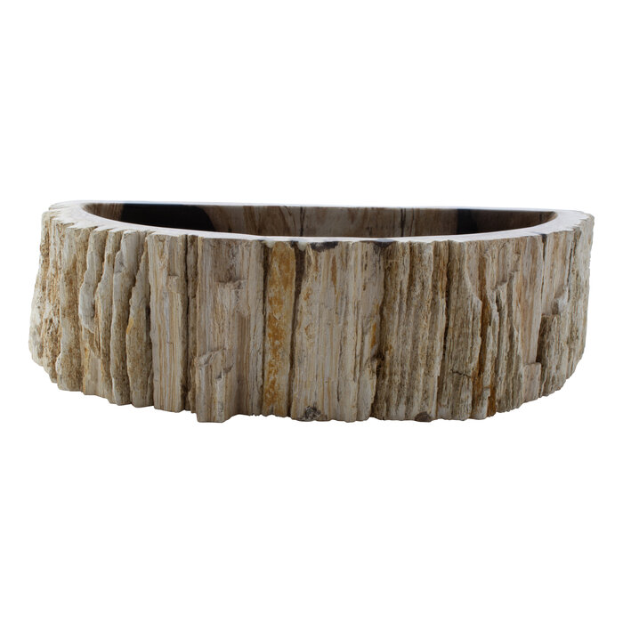 Indomarmer WC-Becken aus Versteinertes Holz