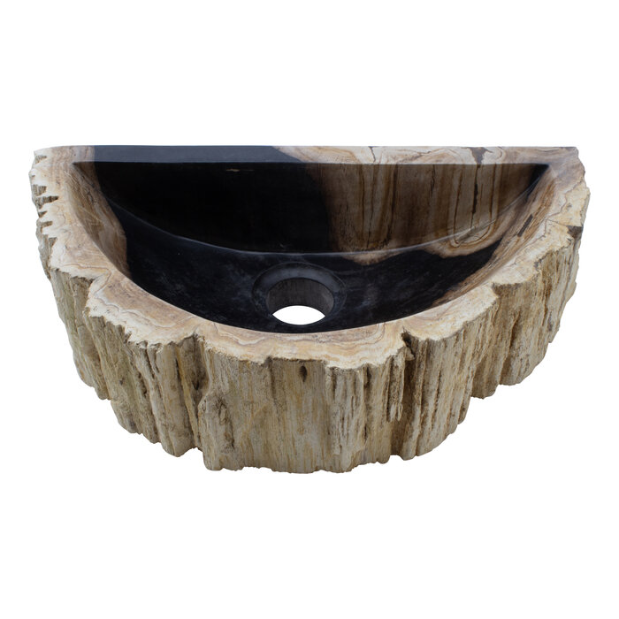 Indomarmer WC-Becken aus Versteinertes Holz