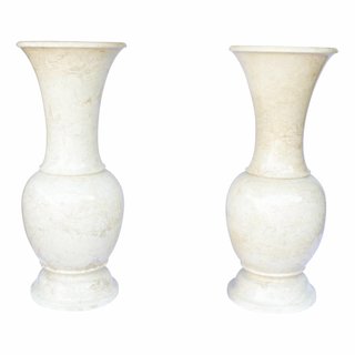 Indomarmer White Marble Set of Vases