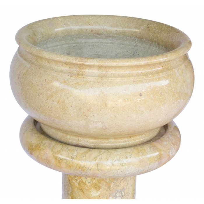 Indomarmer Set of Pedestals with Flower pot