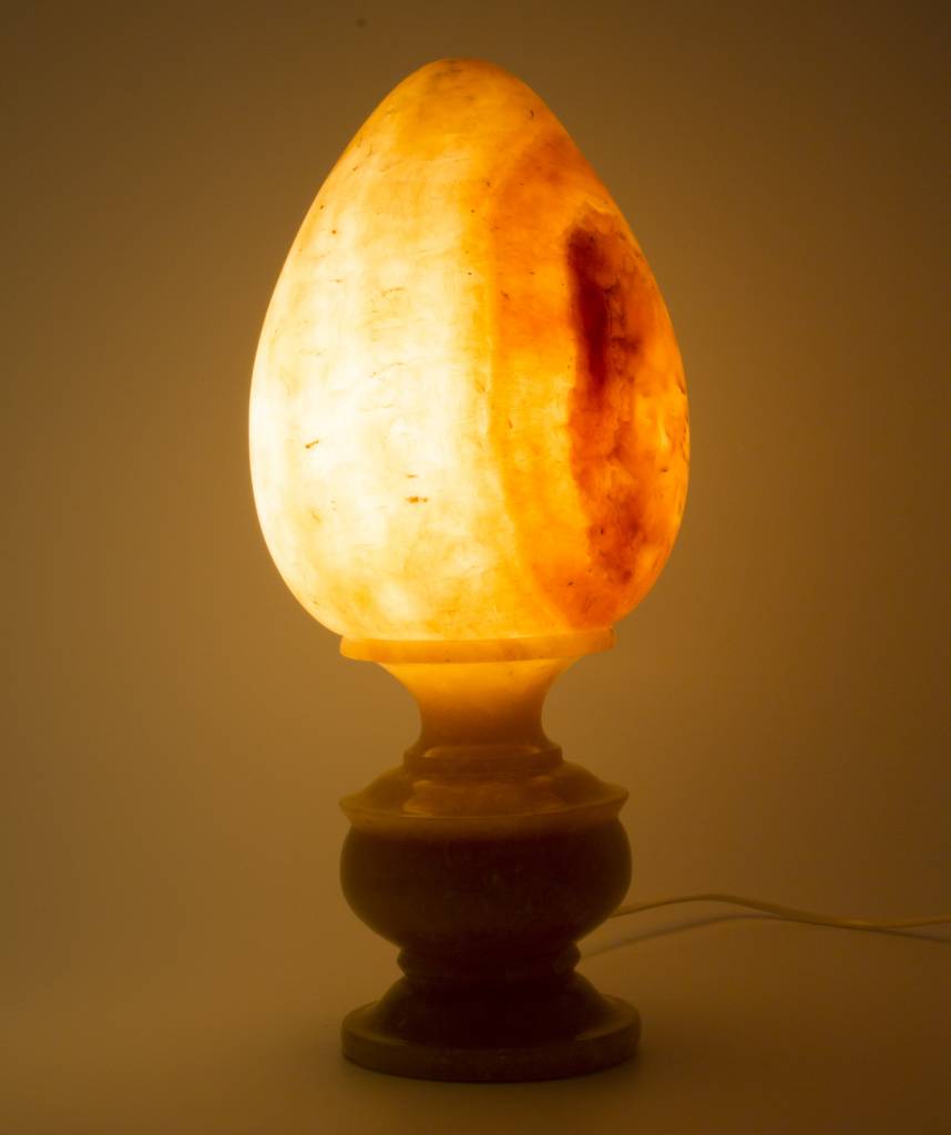 Indomarmer Egg Shape Lamp Onyx