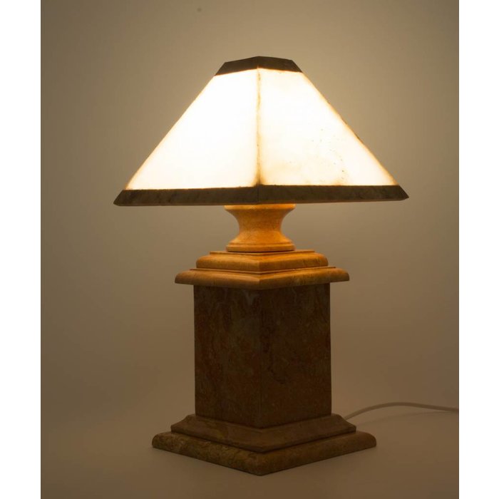 Indomarmer Schemerlamp Hoek Onyx & Marmer