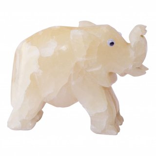 Indomarmer Kleiner Elefant aus Onyx