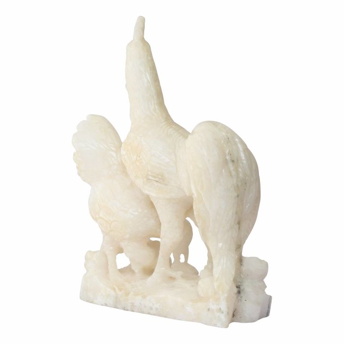 Indomarmer Hühnerfamilie aus Onyx