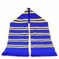 Topfanz Scarf blue with yellow stripes - STVV