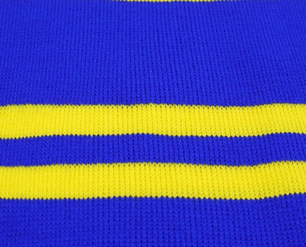 Topfanz Scarf blue with yellow stripes - STVV