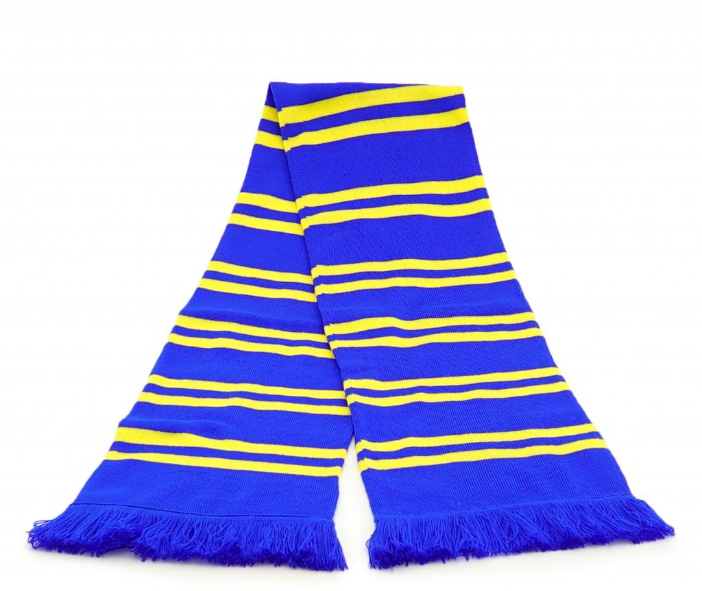 Topfanz Scarf blue with yellow stripes - STVV