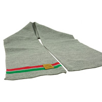 Topfanz Scarf business grey (red/green stripe)