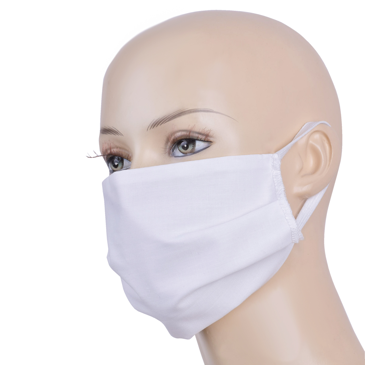 Topfanz Masque Coton Réutilisable (Blanc)