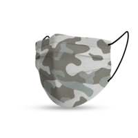 Topfanz Face mask trendy camouflage snow