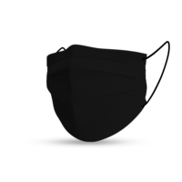 Topfanz Masque black cotton set pure black (4x)