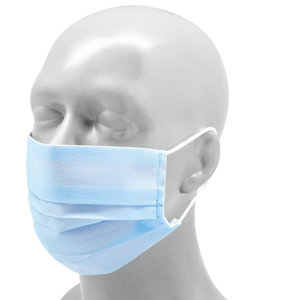 Herbruikbaar mondmasker Polyester volwassenen - Sky blue