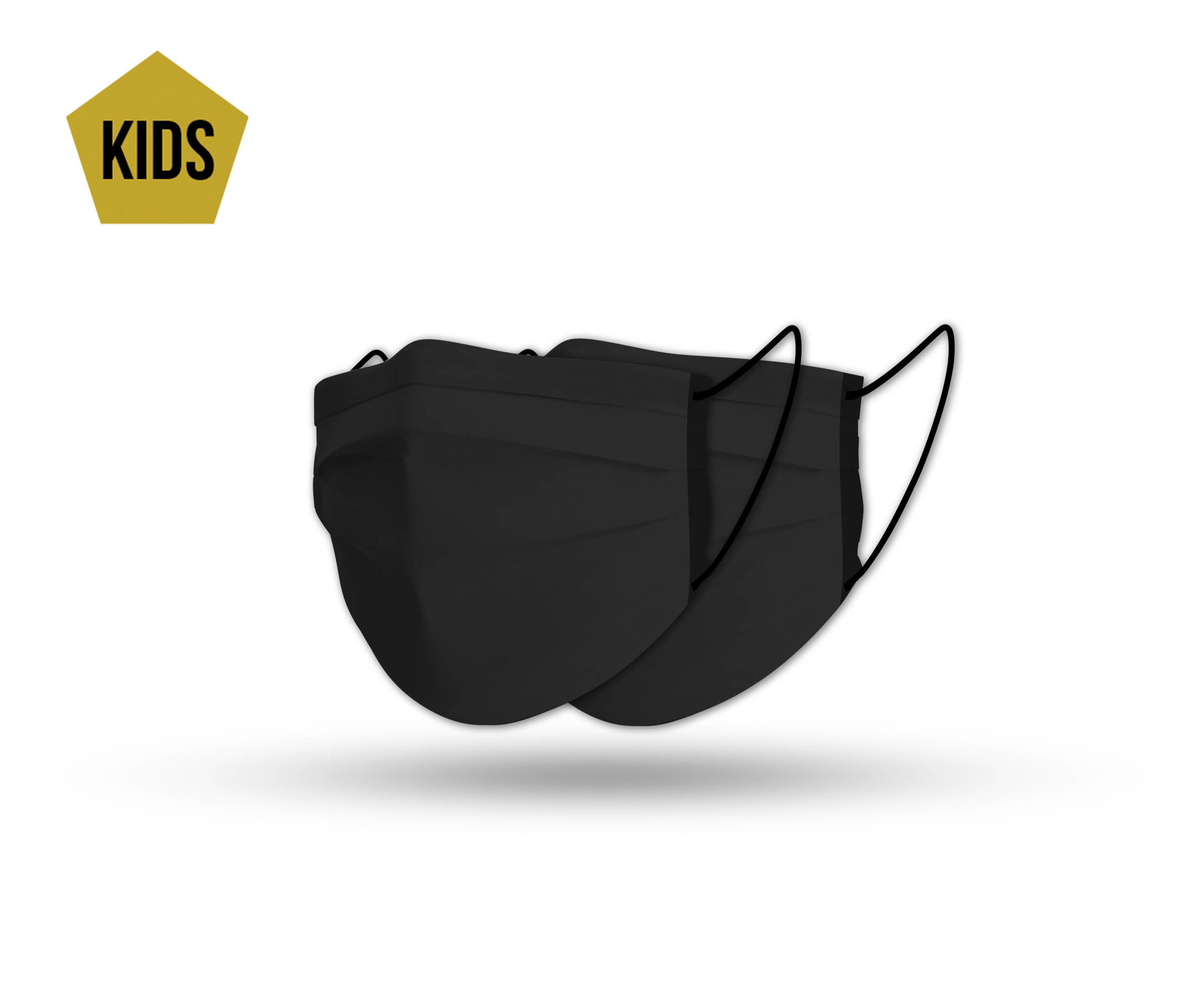 Topfanz Masque kids black cotton set (2x)