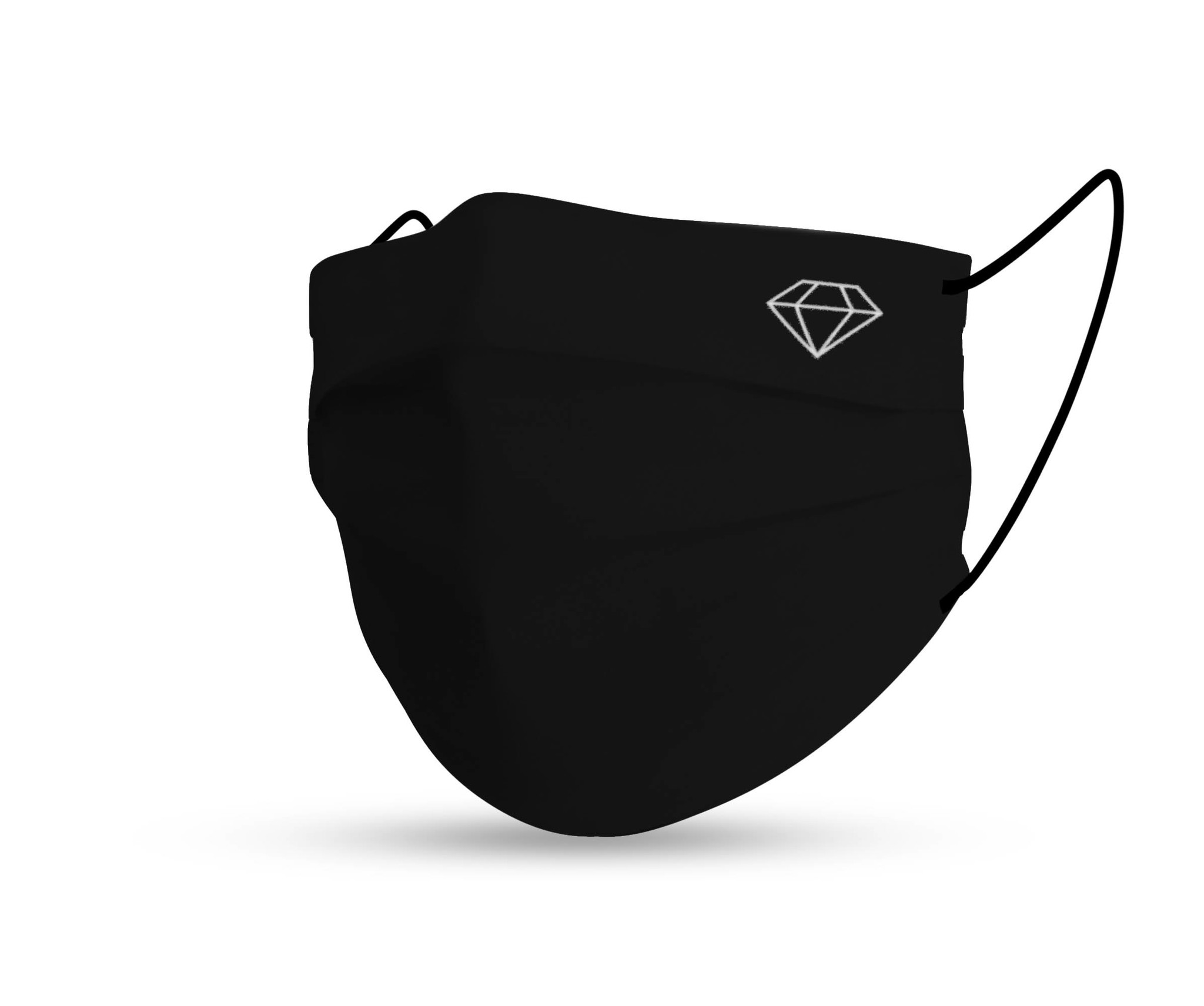 Topfanz Masque black cotton diamond