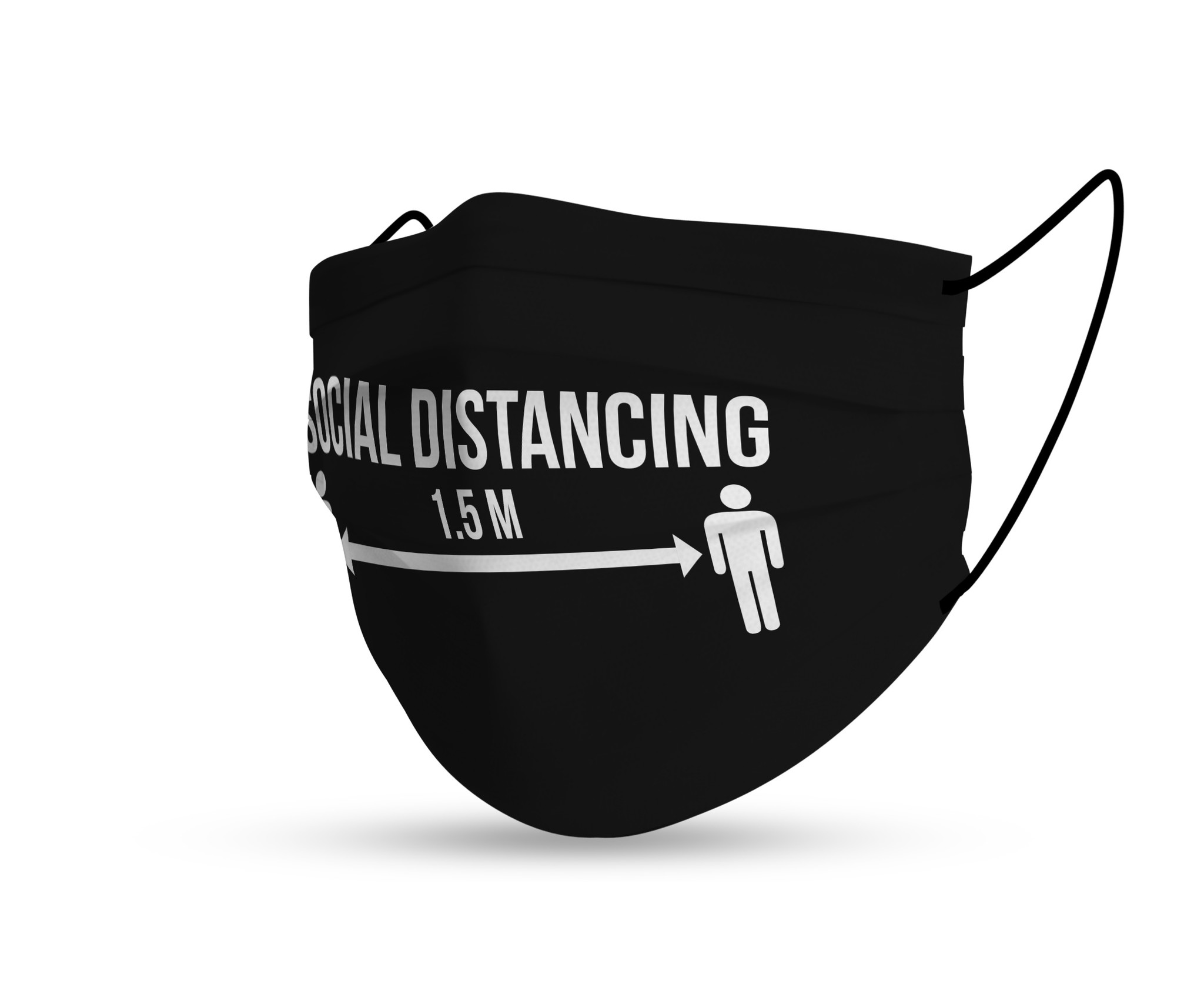 Topfanz Face mask Social Distancing 1,5m