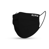 Topfanz Face mask black with own text - KIDS