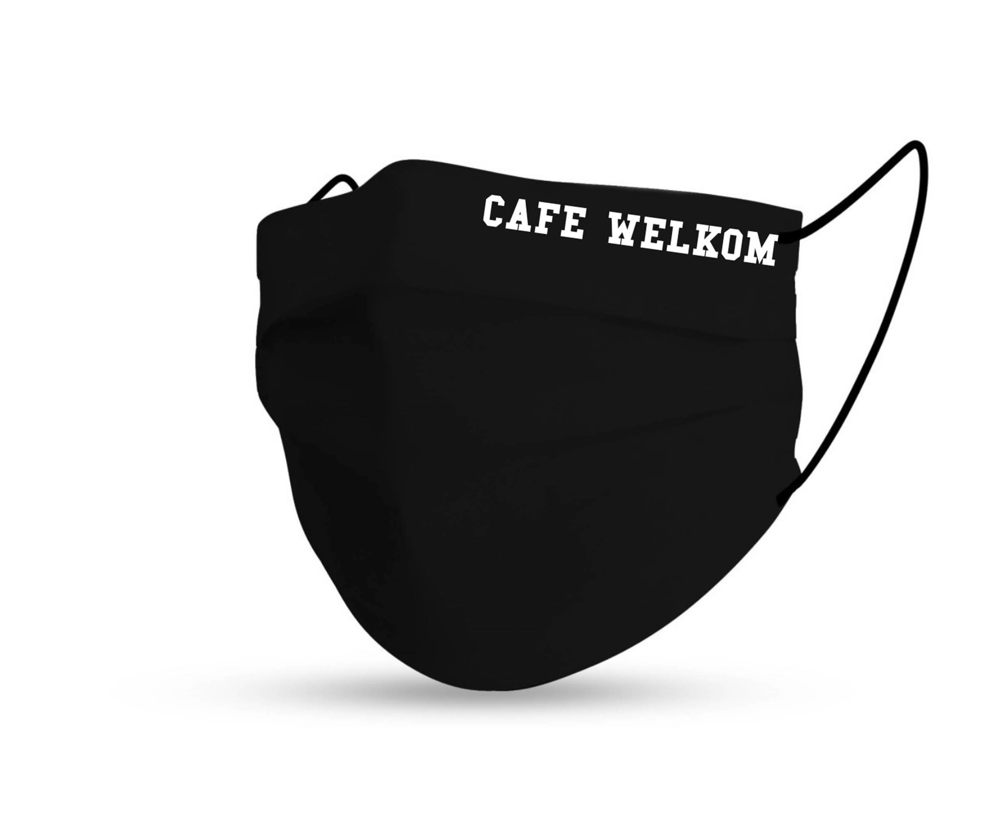 Topfanz Mondmasker black met eigen tekst